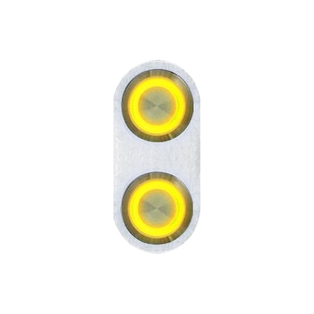 Autoloc Power Accessories Retro Billet Switch With Yellow Led Illumination - Single Switch 12553